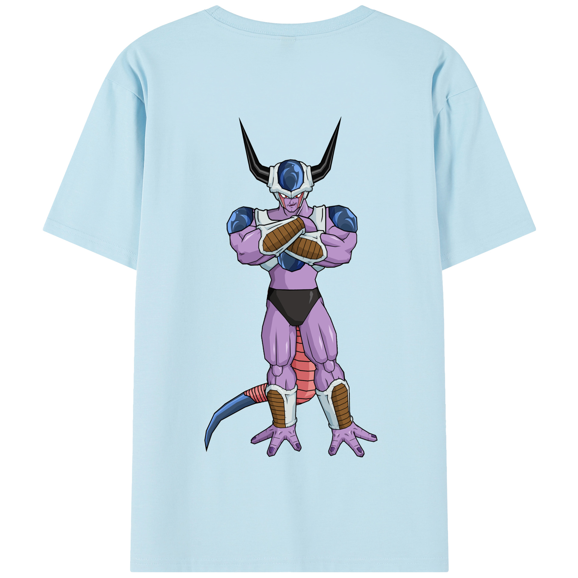 （画像用） ドラゴンボール フリーザ DRAGON BALL Frieza 綿100％半袖Tシャツ（背面プリント）
